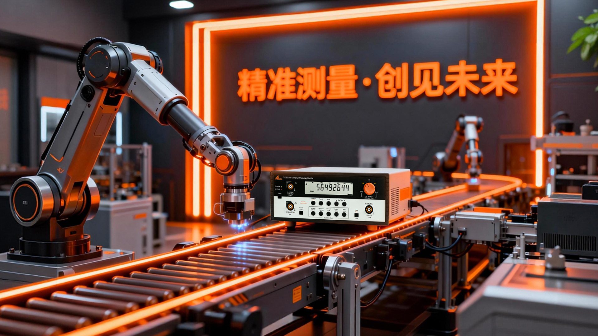 智能工厂-芯片和机械手臂